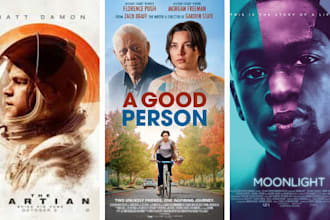 design eye catching movie posters for films short movies and series