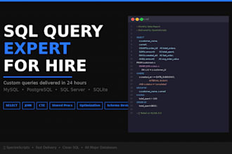 write custom sql queries for your database