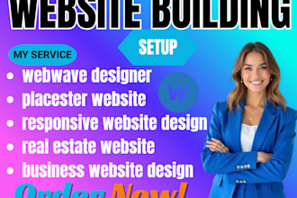 build and design your website using webwave website builder placester