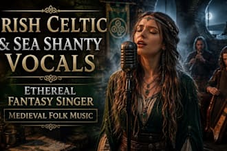 sing irish celtic, sea shanty, ethereal vocals, fantasy, folk song, medieval