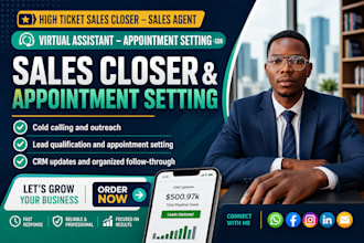 sales closer b2b sales representative online sales appointment setting