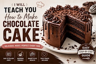 teach you how to make chocolate cake