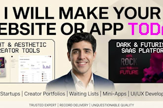 design a modern web site or mini app with UI UX premium
