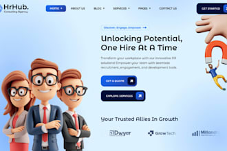 design squarespace hiring agency website job listing website recruitment website