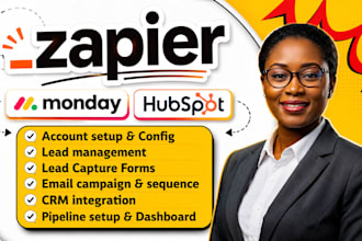 setup pipedrive hubspot salesforce bitrix24 monday automation zapier integration