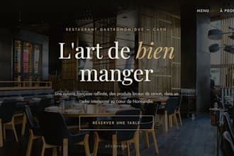 modern responsive website or landing page in HTML CSS
