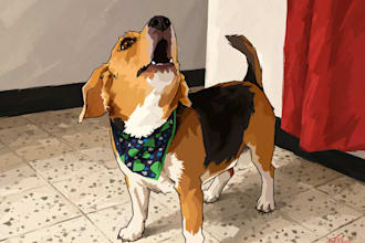turn your pet photo into amazing custom digital art
