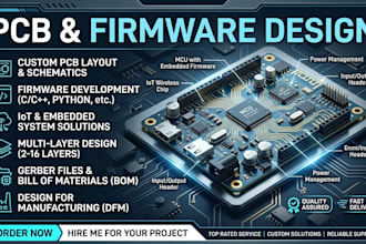 design industrial embedded pcb and firmware for smart automation systems