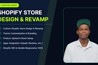 design, redesign, revamp and clone shopify website