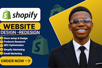 design, redesign, revamp and clone shopify website