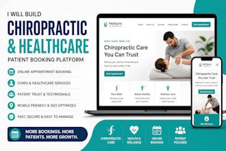 build chiropractic website healthcare medical website patient booking website