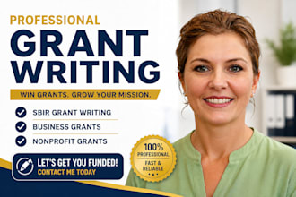 write sbir grants, find grants for startups, women owned and minority businesses
