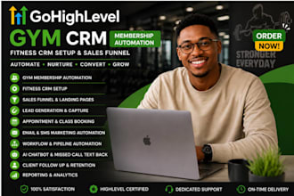 setup gohighlevel CRM automation for gyms personal trainer and fitness coaches