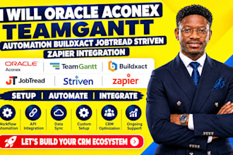 oracle aconex teamgantt automation buildxact jobtread striven zapier integration