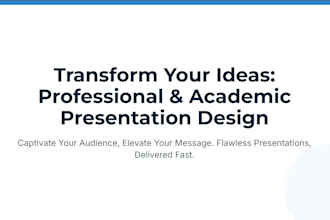 create professional academic presentations and research projects
