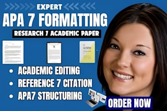professional apa 7 formatting, citation, and editing service