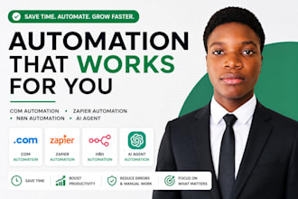 fix make com automation, made com scenario, zapier ai n8n automation expert