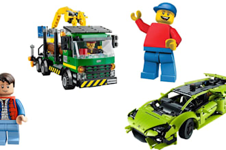 design 3d lego minifigure, supercar car, truck, xml partlist and instructions