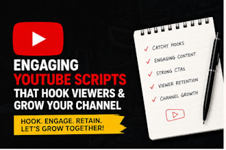 write SEO optimized youtube scripts for your channel