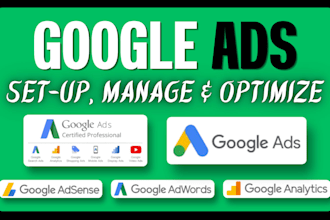 setup and manage google ads campaign, ppc campaign, landing page, and ads audit