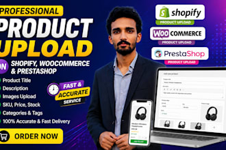 do product upload on shopify woocommerce and prestashop