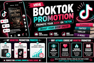 promotion your book on tiktok booktok book sales booktok tiktok book promotion