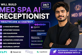 build med spa ai receptionist healthcare ai chatbot vapi retell flowise supabase