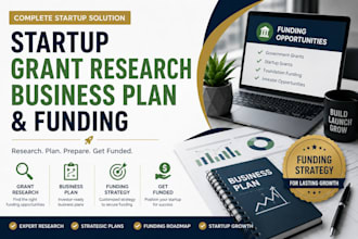 do startup grant research business plan and funding