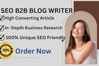 write SEO b2b blog posts and articles for your business