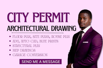 do city permit drawings, adu, floor plan, autocad, mep, blueprint, house plans