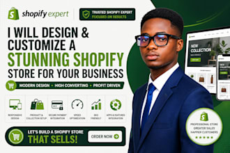 design and customize a stunning shopify online store