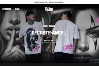 build clothing website streetwear website y2k website for clothing brand website