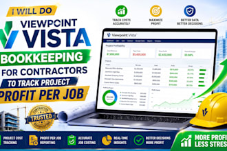 do viewpoint vista bookkeeping for contractors to track project profit per job