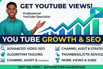 do youtube channel management and video promotion