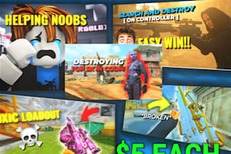 make good and inexpensive thumbnail for gaming content