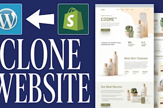 clone shopify store woocommerce website copy and duplicate ecommerce site