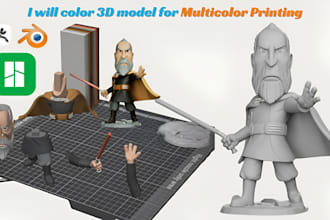 add color to 3d model convert stl to 3mf for bambu ams 3d printing