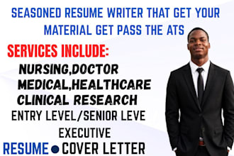 write ats healthcare resumes for nurses and medical executives