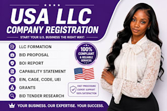 do US company llc registration, caa itin renewal with ein number and compliance