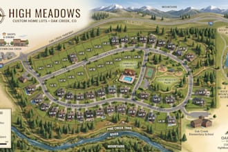 do custom neighborhood or subdivision maps for your real estate project