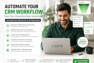setup automation review CRM zapier make monday airtable clickup hubspot CRM