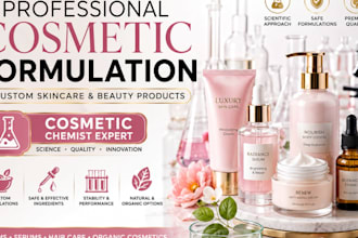 be your cosmetic chemist and formulate cosmetic formulations