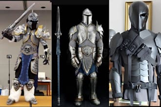 3d wearable cosplay model cosplay creation full 3d armor pepakura for 3d print