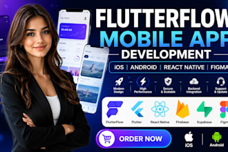 do flutterflow flutter app development mobile app ios android react native figma