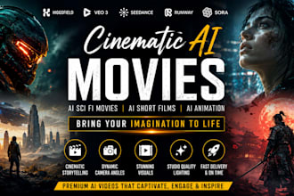 ai sci fi movies higgsfield veo3 ai short film seedance ai animation runway sora