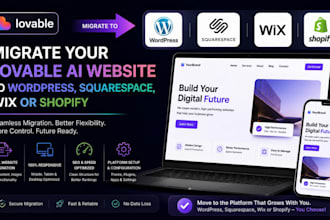 migrate lovable ai website to wordpress squarespace wix or shopify