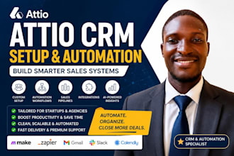 setup and automate attio CRM for startups agencies and sales teams
