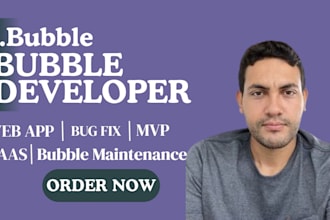 build your bubble io mvp, saas app, web app or ai platform as a developer
