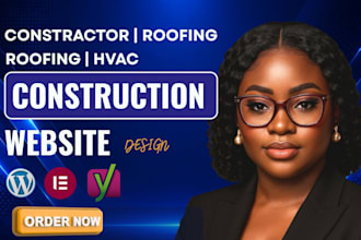 design construction website roofing hvac contractor electrical plumbing website