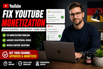 fix youtube monitization problem, adsense disapproval issues reused content